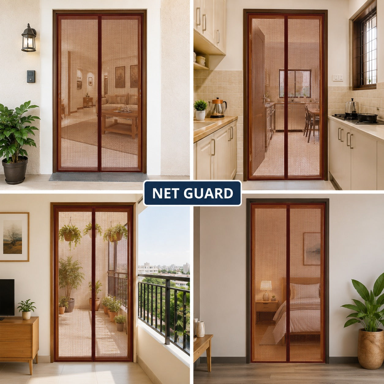 Magnetic Mosquito Netguard  -(Self-Closing)