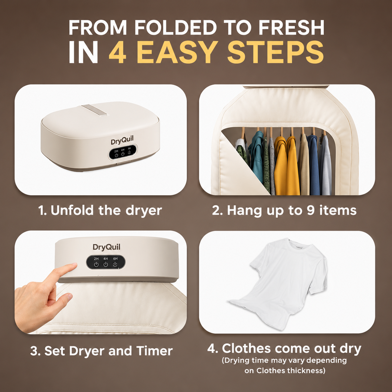 Portable Electric Clothes Dryer